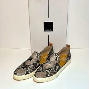 Dolce Vita Skyla Slip On Snake Print Sneakers, Size 8